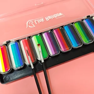 Professional Multi-Color Rainbow Water-Based Body Painting Kit Non-Toxic MSDS Certified Children Teens