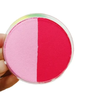 Professional Natural Plant Based 30g Double Color Face Body Paint Rainbow Split Paint Safe for Teens Adults Halloween Cosplay