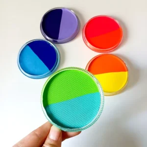 Professional Natural Plant Based 30g Double Color Face Body Paint Split Paint Fashion Style EN71 Certified