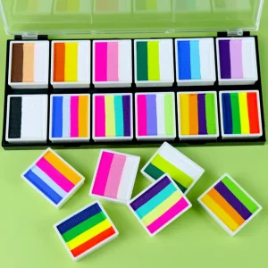 Water Based Body and Face Paint Non Toxic Washable Facial Paint Palette for Makeup Party Cosplay Kids Face Painting