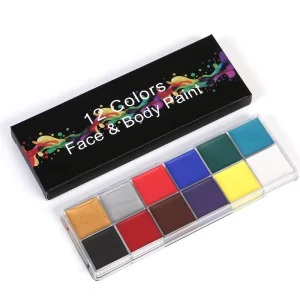 Professional Non Toxic Safe Waterproof Halloween Festival Mineral Body Paint Cosplay Makeup Kit for Children & Adults