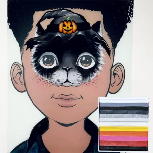 Professional Non-Toxic Skin Harmless Kids Adults Halloween Makeup Kit Water-Based Multi-colors Rainbow Painting Body Supply