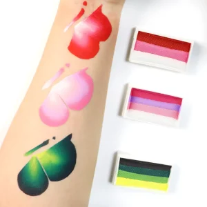 Professional Non Toxic Water Based Face Paint Cake New Package Rainbow Split Colorful 30G Body Painting Supplies