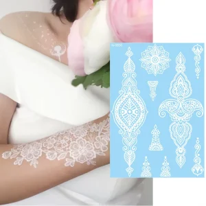 Professional Nontoxic Temporary Tattoos Kit Templates Face Paint Stencils Body Art Tattoo Sticker Waterproof
