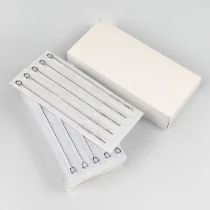 Professional OEM 316 Steel 50pcs Eyebrow Tattoo Needle Bar Sterilized EO Gas Premium Traditional Needle