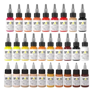 Professional Organic 1OZ Vibrant Long-Lasting Permanent Tattoo Ink EU Certified Safe Tattoo Ink for Tattooing and Body Art