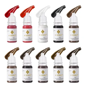 Professional Organic Semi Permanent Makeup Eyebrow Lips Body Microblading Pigment for Eyebrow Tattoo