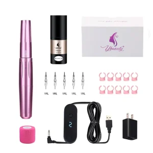Professional P.M.U Machine Professional Permanent Makeup Tattoo Eyebrow Machine Kit with 15ml P.M.U Ink