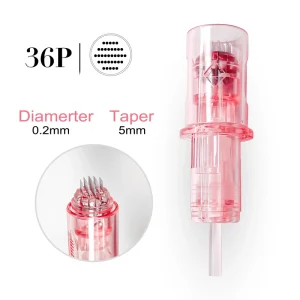 Professional PMU Cartridge Needle Reduced Vibration Silicone Spring System for Smooth Pigment Implantation