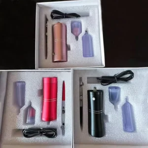 Professional Paint Airbrush Kit Cordless Rechargeable Air Compressor Gun Spray for Nail Art Salon Makeup Barber Cake Decoration