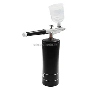 Professional Paint Airbrush Kit Rechargeable Air Tattoo Gun Spray Cordless for Nail Art Salon Makeup Barber Cake Decoration