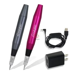 Professional Permanent Makeup Tattoo Machine Pen for Eyebrow Lip Contour Pen Beauty Art Tattoo Gun with Tattoo Cartridges