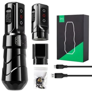Professional Permanent Rechargeable Magnetic Battery Tattoo Machine Gun Pen Electric Wireless