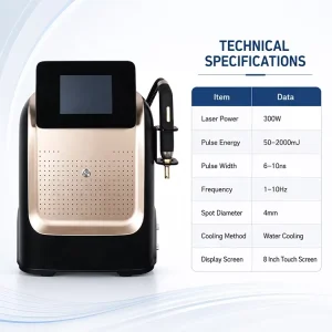 Professional Pico Laser Machine for Tattoo Removal Pigmentation Removal Carbon Peel and Skin Rejuvenation 2000mJ Factory Direct