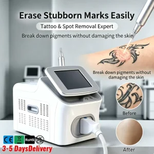 Professional Picosecond Tattoo Removal Machine Waterproof Portable ABS Desktop Beauty Equipment for Body US JP Plug Type Acne