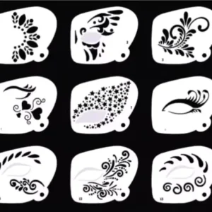 Professional Pride Teams Suitcase Face Paint Template Halloween Body