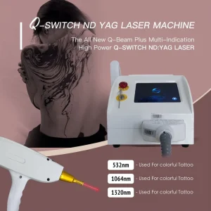 Professional Q Switched Nd Yag Laser Device Pico Carbon Peeling Tattoo PMU Pigment Removal Salon Beauty Equipment