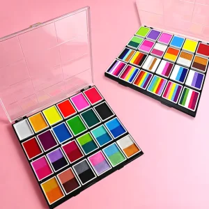 Professional Rainbow Face Body Paint Kit Non Toxic Water Based Face Painting Supplies Halloween Cosplay Party Kids OEM