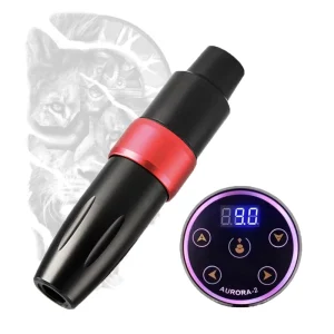 Professional Rocket Tattoo Machine 3.5mm RCA Connector Tattoo Motor Gun With Tattoo Power Supply Set