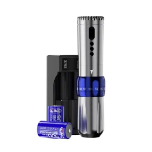 Professional Rotary Tattoo Machine Set CNC Wireless Disposable Cartridge Needles Permanent Feature Brushless Motor 1800mAh CE