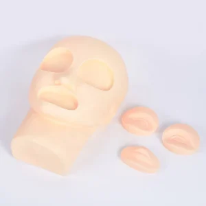 Professional Silicone Training Mannequin Head for Eyebrow Tattoo and Eyelashes Makeup Permanent Makeup Accessories