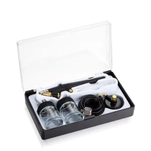 Professional Single Action Aerograph Cosmetic Airbrush Kit for Body Art Nails 0.5mm 0.8mm Copper Nozzle Eco Friendly 22CC