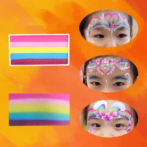 Professional Skin Harmless Makeup Halloween Black Light Neon Art Face Paint Palette Body Painting Supplies