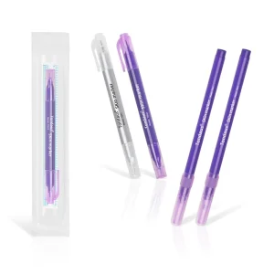 Professional Skin Marker Pen Microblading Tattoo Eyebrow Lip Skin Marker Pen Measuring Ruler Set Tool Beauty Accessories