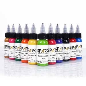 Professional Spark 30ml Tattoo Ink Pigments Kit Long Lasting Color Body Art for Permanent Makeup