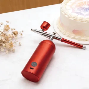 Professional Square Airbrush Cake Tools Set Cordless Rechargeable ABS Copper Adjustable Home Commercial Use