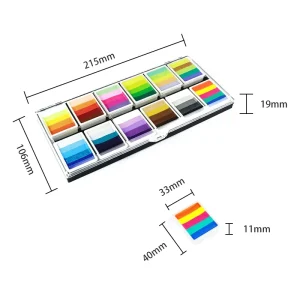 Professional Suppliers Body Painting One Stroke Pallet Washable Non Toxic Water Based Activated Facepaint Kit Makeup