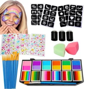 Professional Suppliers Water Based Activated Face Paint Kit Non Toxic Easy Use Body Painting Washable Makeup for Children’s