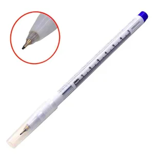 Professional Surgical Tip Skin Marker Pen Sterile Tattoo Stencil Markers Pen with Paper Ruler for Eyebrow Lips Skin Individual