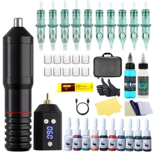 Professional TBP5mini Tattoo Pen Kit Machine Set for Beginners CE EMC RoHS Certified Plastic Aluminium Alloy