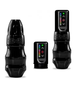 Professional Tattoo Gun with Wireless RC Interface and 2 Batteries