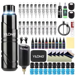 Professional Tattoo Kits with Tattoo Battery Pen for Tattoo Body Art