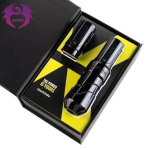 Professional Tattoo Machine Cartridge Pen Wireless Battery Pen Set With Two Batteries for Tattoo Artists