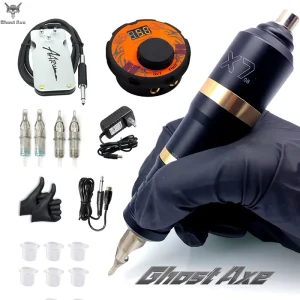 Professional Tattoo Machine Kit With Cartridges Needles Full Complete Tattoo Machine Set