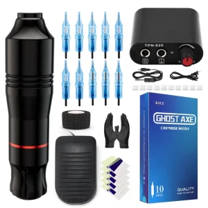 Professional Tattoo Machine Set Full Complete Wireless Tattoo Machine Kit