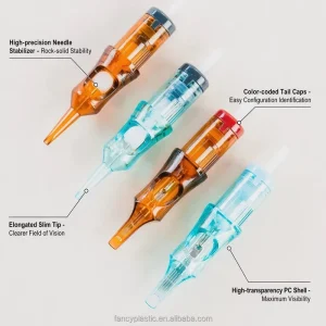 Professional Tattoo Needle Cartridges Affordable Price with Safety Membrane System Daily Choice Surgical Steel