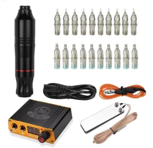 Professional Tattoo Pen Tattoo Machine Set With Power Supply Tattoo Kit