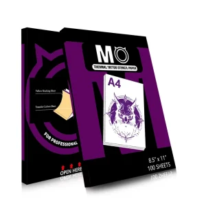 Professional Tattoo Supplies MO Paper Thermal Clear Fast Transfer 100 Sheets A4 Size Body Art Tattoo Accessories