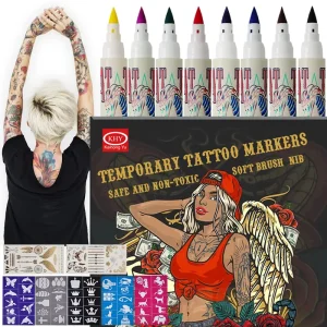 Professional Temporary Tattoo Pen for Kids DIY Body Art Painting Washable Skin Safe Markers Eco Friendly Tattoo Markers