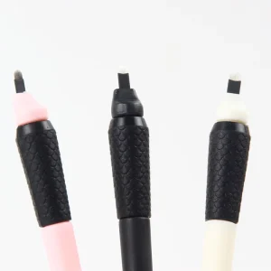 Professional Upgrade .15mm .18mm 18U Silicone Non slip Gel and Sponge Nano Eyebrow for Disposable Microblading Tool