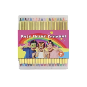 Professional Vegan Washable Mineral 36 Colors Face & Body Painting Crayon Kit Safe for Sensitive Skin and Kids