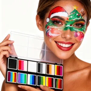 Professional Water-Based Face & Body Painting Set for Adults & Kids Makeup Body Painting Palette