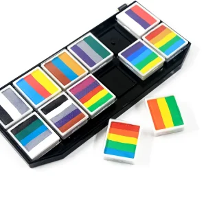 Professional Waterbased Face Paint Body Art 24 Colors Rainbow Split Cake Painting Face Paint Kit Body Paint Palette