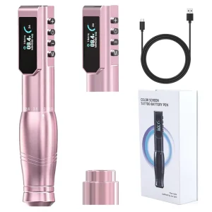 Professional Wireless Coreless Motor Aluminum Tattoo Machine Rechargeable RCA Body Art Pen Cartridge Needle
