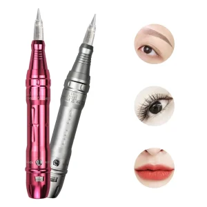 Professional Wireless Double Battery Rotary Microblading Machine Embroidery Eyebrow Lip Permanent Makeup Machine