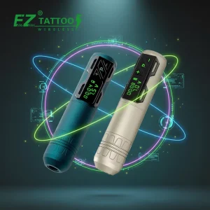 Professional Wireless Tattoo Machine Pen Coreless Motor 10800 RPM, 1800mAh Battery, Lightweight Rotary Tattoo Gun